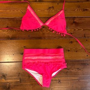 Pom Pom high waisted bikini size M